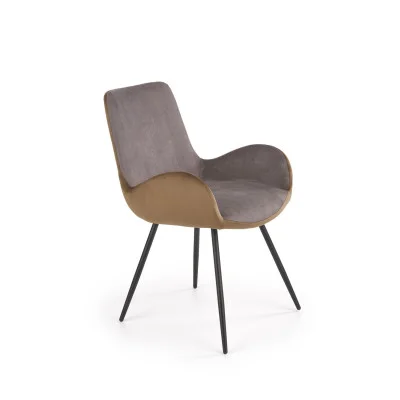 CHAIR K 392, GRAY / BROWN